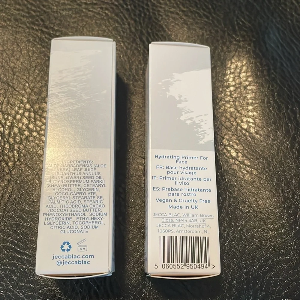 Two Jecca blac. Hydrate Primer, 20ml. each, NIB